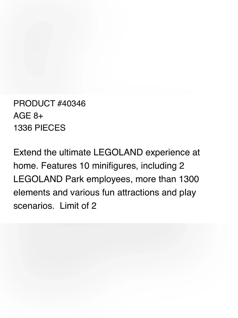 Exclusive! LEGOLAND® Park - 40346 - Picture 5 of 6